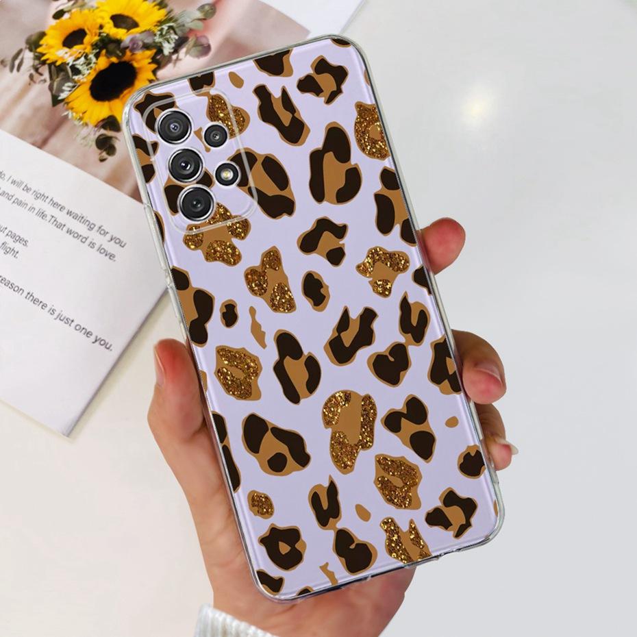 For Samsung Galaxy A32 SM-A325F Cute Flower Cat Pattern Phone Case For Samsung A32 4G Soft Silicone TPU Back Cover