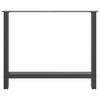 Vidaxl Coffee Table Legs, Anthracite, 2 Pcs, 90X(72-73) Cm, Steel
