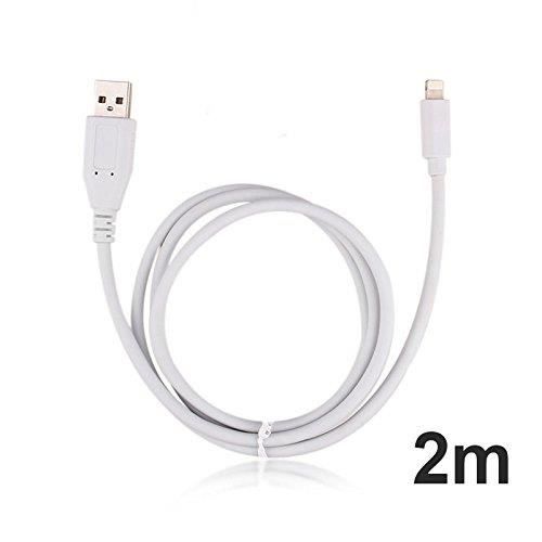 Masterstor 2m haute qualité grande épaisseur données charging cable for6plus, 6, 5 s, 5c, 5 pour ipad &amp; ipod (blanc)