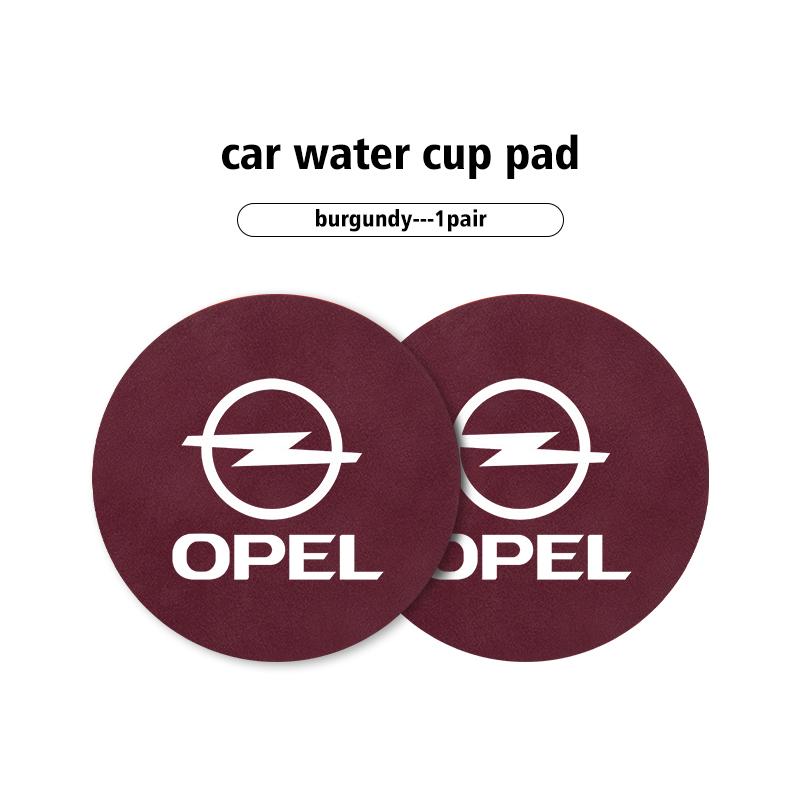 

2pcs Car Coaster Anti Slip Mat Water Cup Pad Accessories For Opel Corsa Astra H G J Insignia Vectra Zafira Meriva