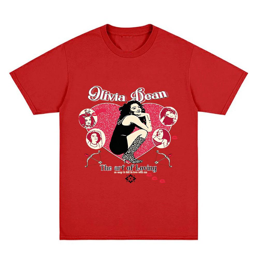 

Olivia Dean Graphic Print T-shirt 100% Cotton Tees Aesthetic Women and Men Casual Streetwear Fashion O-neck Adult Tops Summer XS