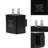 Black 12V 2 Pin Flasher Blinker Turn Signal Relay Motorcycle LED Indicator Light