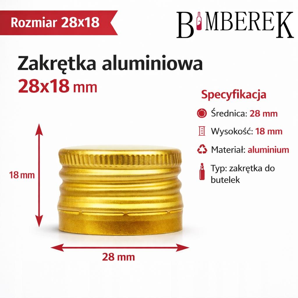 100x Bottle Caps Fi 28mm GOLD Bottle Cap 28x18 Aluminum