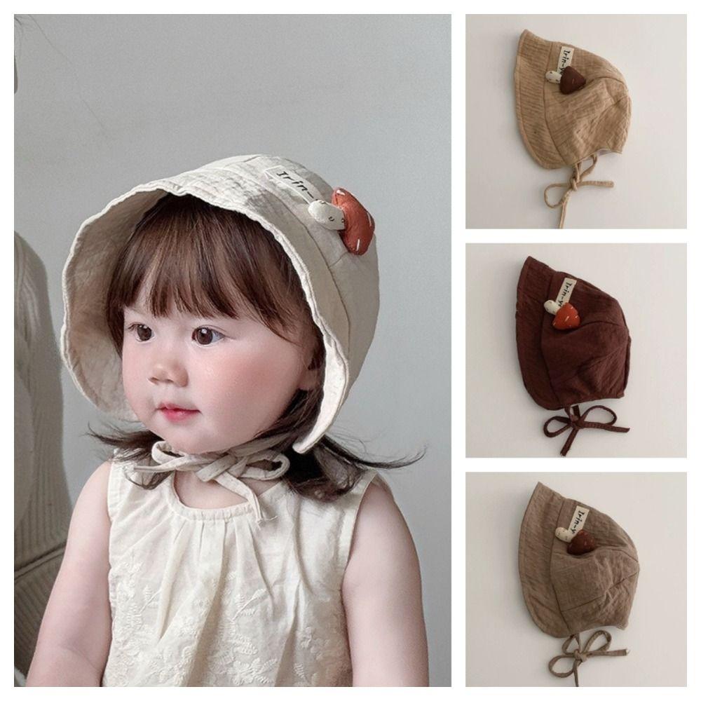 

Breathable Mushroom Kids Sunhat Korean Style Sunscreen Cap Fashion Sun Protection Panama Hat Girls