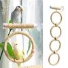 Linen Rope Bird Toy Swing Set Suction Cup Bird Claw Beak Grinding Bar  Beak Grinding