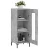 Sideboard Concrete Grey 34.5 x 34 x 90 cm Wood Based Material