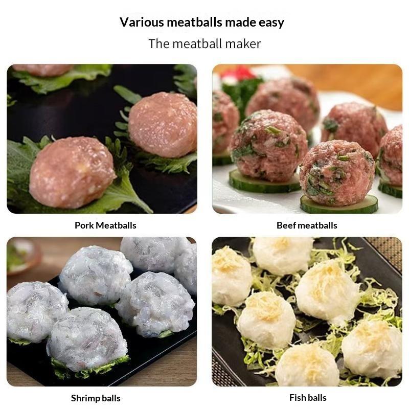 Stainless Steel Meatball Maker Non Stick Non Slip Handle Rust Proof for Home Kitchen Meat Fish Ball Making Tool