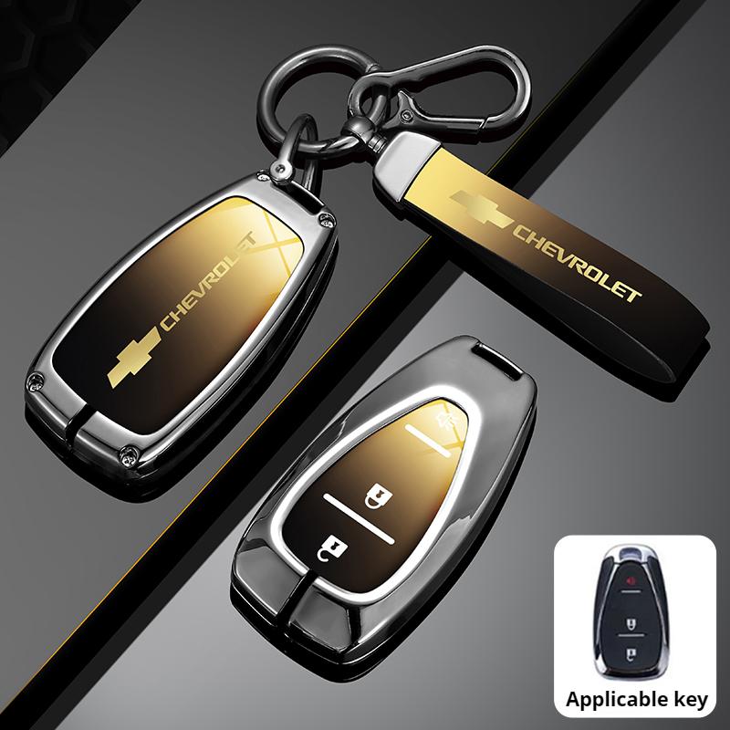 Zinc Alloy Car Flip Key Case Cover Shell Bag For Chevrolet Cruze Aveo Trax Sail Malibu Captiva Prism Spark Protector Accessories