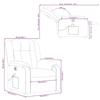 VidaXL Fauteuil de Massage Inclinable Électrique, Chaise de Relaxation avec Dossier, Siège avec Accoudoirs, Fauteuil TV de 3205306