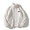 Korean Style Trendy Loose Lambswool Men's Casual Winter Jacket with Zipper