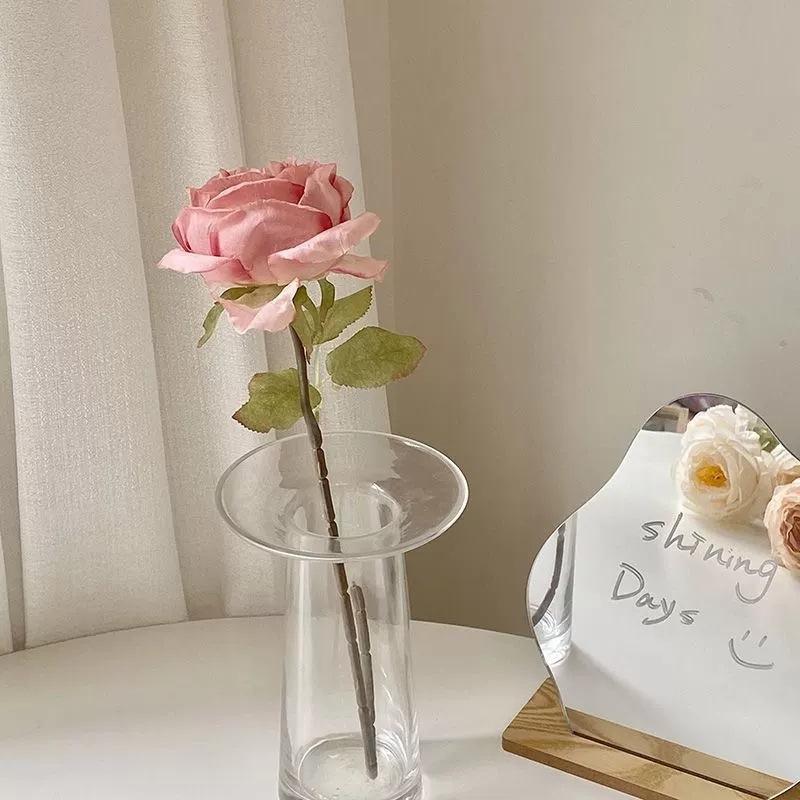 Simulated French Rose Home Soft Decoration Rose Fake Flower Hotel Simulated Flower Rose Display Wholesale