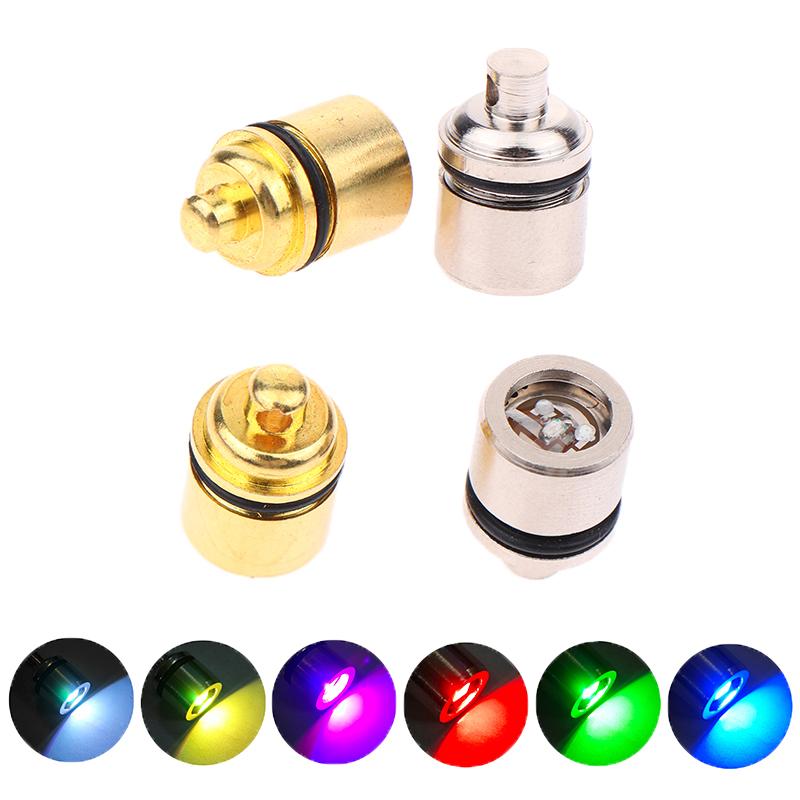 2Pcs Mini Led Light Key Chain Luminated Keyring Pendant Colorful Mini Electronic Light Keyring Flashlight Lamp Keychain