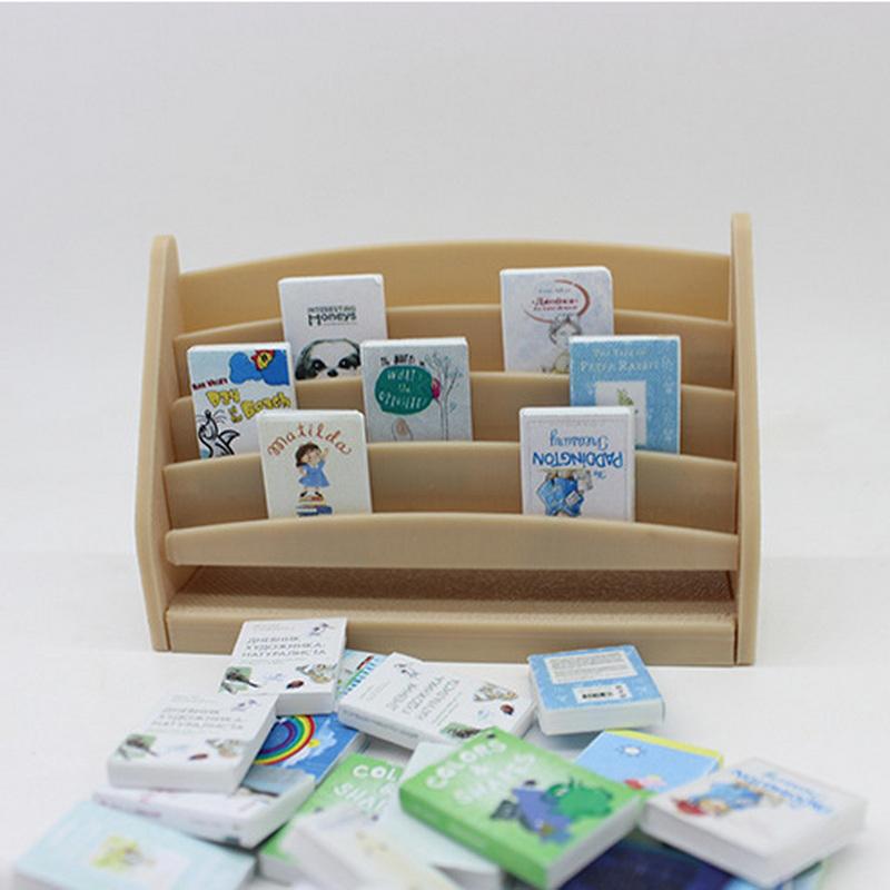 20 buc 1:12 Cărți în miniatură pentru casă de păpuși, carte de benzi desenate, cărți mici, mini model pentru copii, jucării de prefă, accesorii pentru casă de păpuși