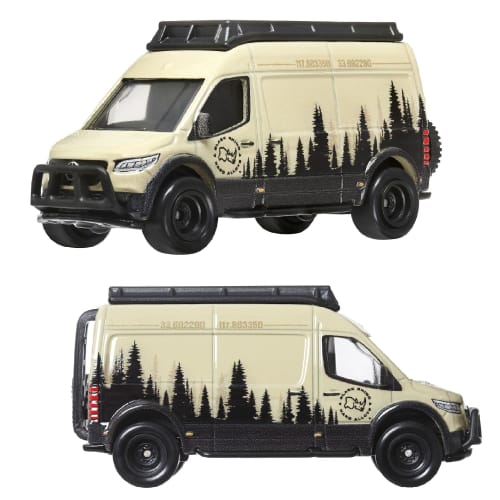 Hot Wheels Premium 2 Pack Mercedes-Benz Sprinter Tourer / '05 Toyota Land Cruiser Prado [Mini Car] [3 years old and up] HRR76