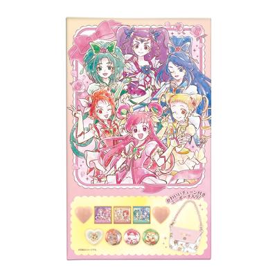 Pungă Inimă Cadou Ciocolată PreCure 5 GoGo Bucată de Bomboană & Jucărie Semi-Ciocolată/1