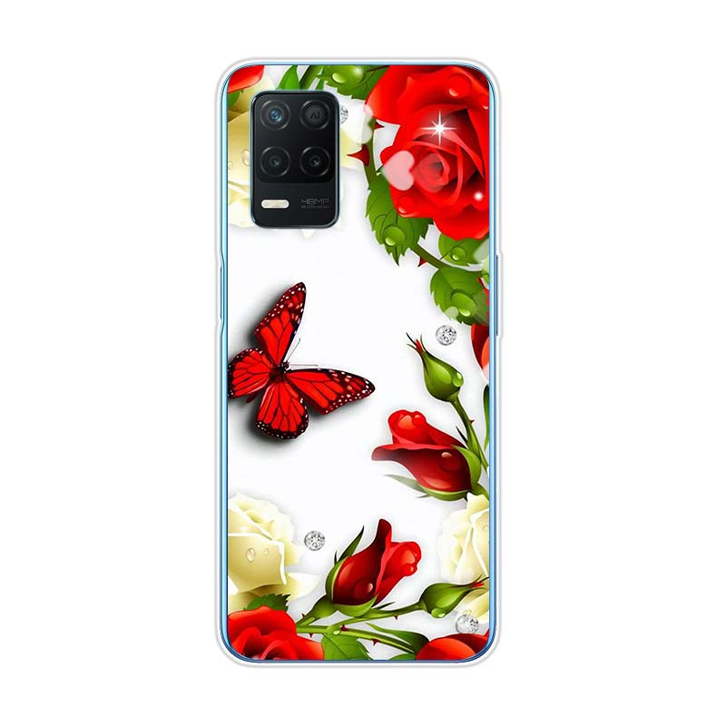 

Красные розы для Realme 8 8i V3 V5 GT Neo Flash Edition Explorer Master Neo2 Narzo 30 50i 50A C21Y, чехол для телефона Realme GT Neo2