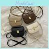 Mini Sac selle Chic Style Français Pour Femmes En Couleurs Noir Marron Foncé Blanc Kaki