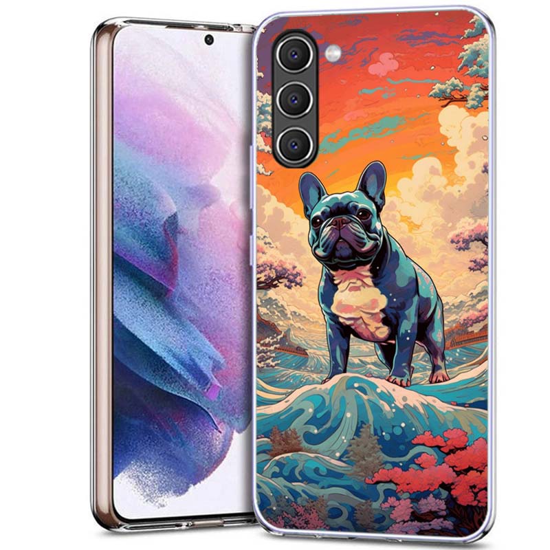 French Bulldog Dog Pug Phone Case for Samsung A54 A14 A24 A34 A17 A37 A57 A55 A35 A25 A15 A13 A23 A33 A53 A07 A05S A04S A03 A73