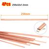 4Pcs 250mm Phosphor Copper Welding Rod  for Mechanical Repair and Refrigeration Equipment