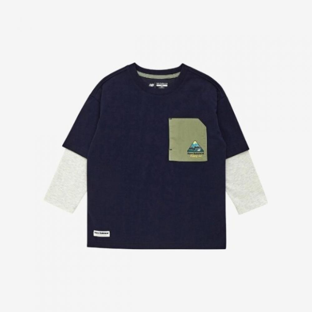 New Balance Kids Long Sleeve Tee Fishing Club Layered Tee Rqj Nk9be1401u 59 160