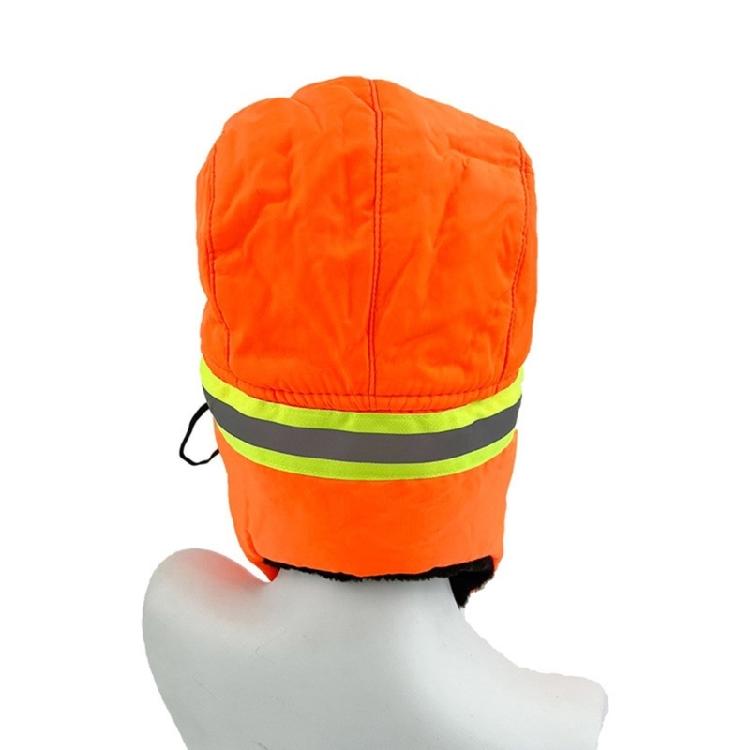 Visibility Reflective Safety Hat for Outdoor Activity Cold Weather Windproof Warm Winter Hat for Construction Workers