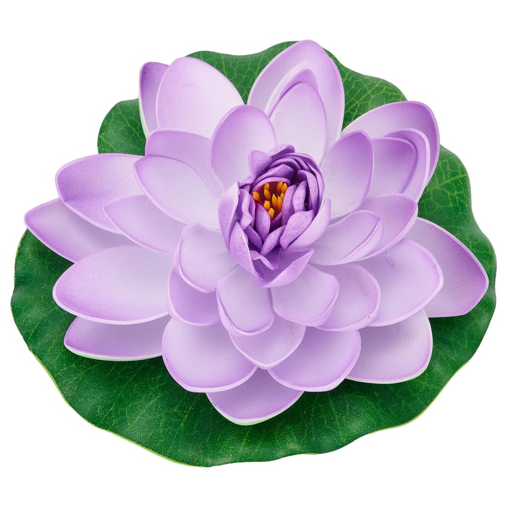 Multicolor Artificial Water Lily Floating Lotus Flower, 18cm, Environmentally Friendly Material, Perfect for Garden Pond