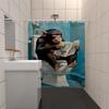 Humorystyczna zasłona prysznicowa z małpką: Odkryj osobliwy design, miękki materiał i radosną atmosferę dla Twojej wyjątkowej łazienki.