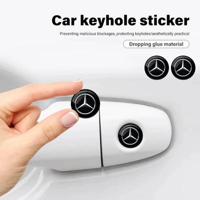 Car Door Keyhole Cover Sticker Car Door Lock Keyhole Protection Stickers for Mercedes Benz AMG W177 W247 W176 W212 W213 W205 CLS  Z7