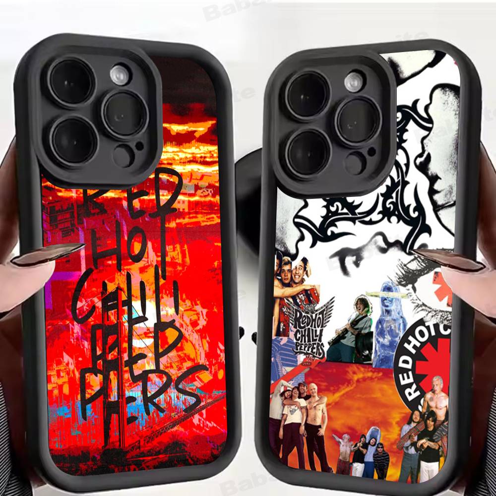 Red Hot Chili P-Peppers Band Phone Case For iPhone 17 16 15 14 13 12 11 Pro Max Silicone Back Cover
