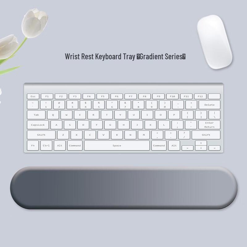 Fumade Grey Gradient Ergonomic Wrist Rest Mouse Pad
