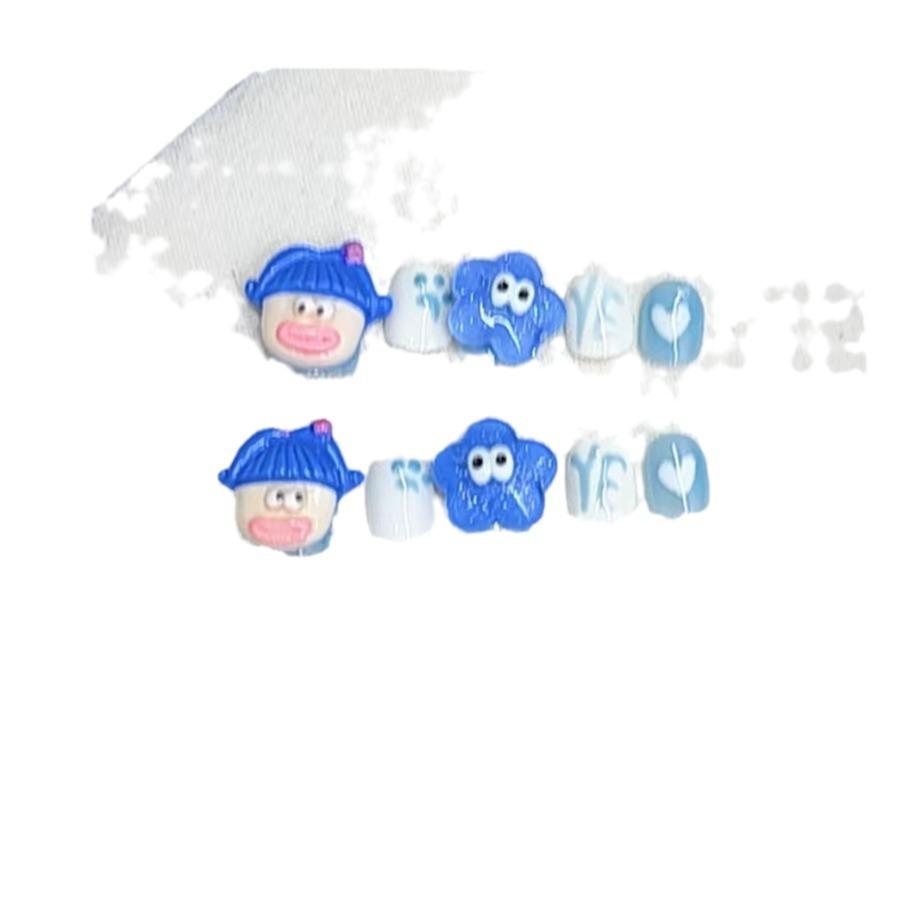 Children's Armor Pure Handmade Phototherapy Wear Armor Cartoon Sausage Mouth Original Finished Product Reused Nail Art