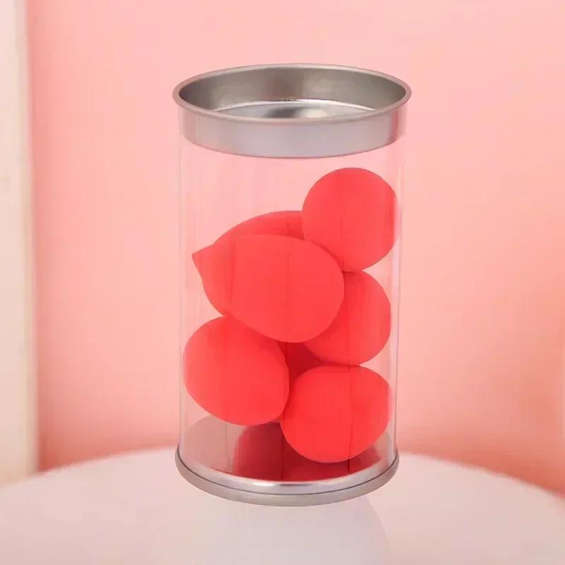 6/7 SZT. Mini Gąbka do Makijażu na Mokro i na Sucho Miękki Puder do Pudru do Cieni do Powiek Korektor Narzędzie do Blendowania Makijażu z Pudełkiem Akcesoria do Makijażu