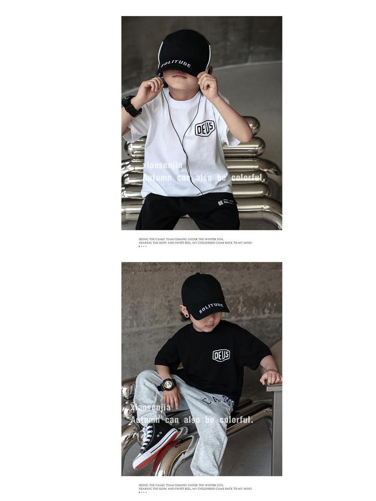 Chłopięcy T-shirt z krótkim rękawem na wiosnę