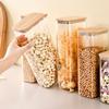 750/1100/1600/2100mL Glass Storage Jars Easy To Grip for Organizing Kitchen Food Such As Miscellaneous Grains Nuts and Oatmeal