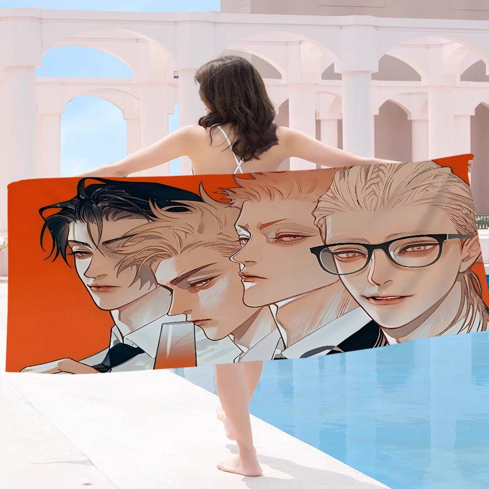 19 Tage Comics Mikrofaser Decke Schnelltrocknende Strandtücher Übergröße Druck Super Saugfähige Pool Handtuchdecke
