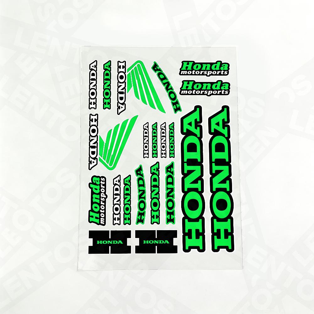 For Honda Reflective Motorcycle Stickers, 20x30cm,30c40cm,Waterproof Wear-resistant Vinyl Decals for Helmet Toolbox Bike Body