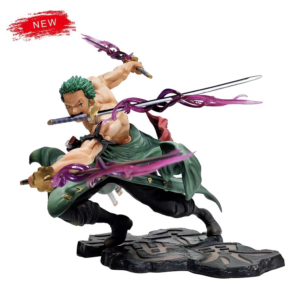 One Piece 10cm Anime Figure GK Roronoa Zoro Three-blade Sa-maximum Manga Anime Statue Action Figure Collection Model Kid Toy