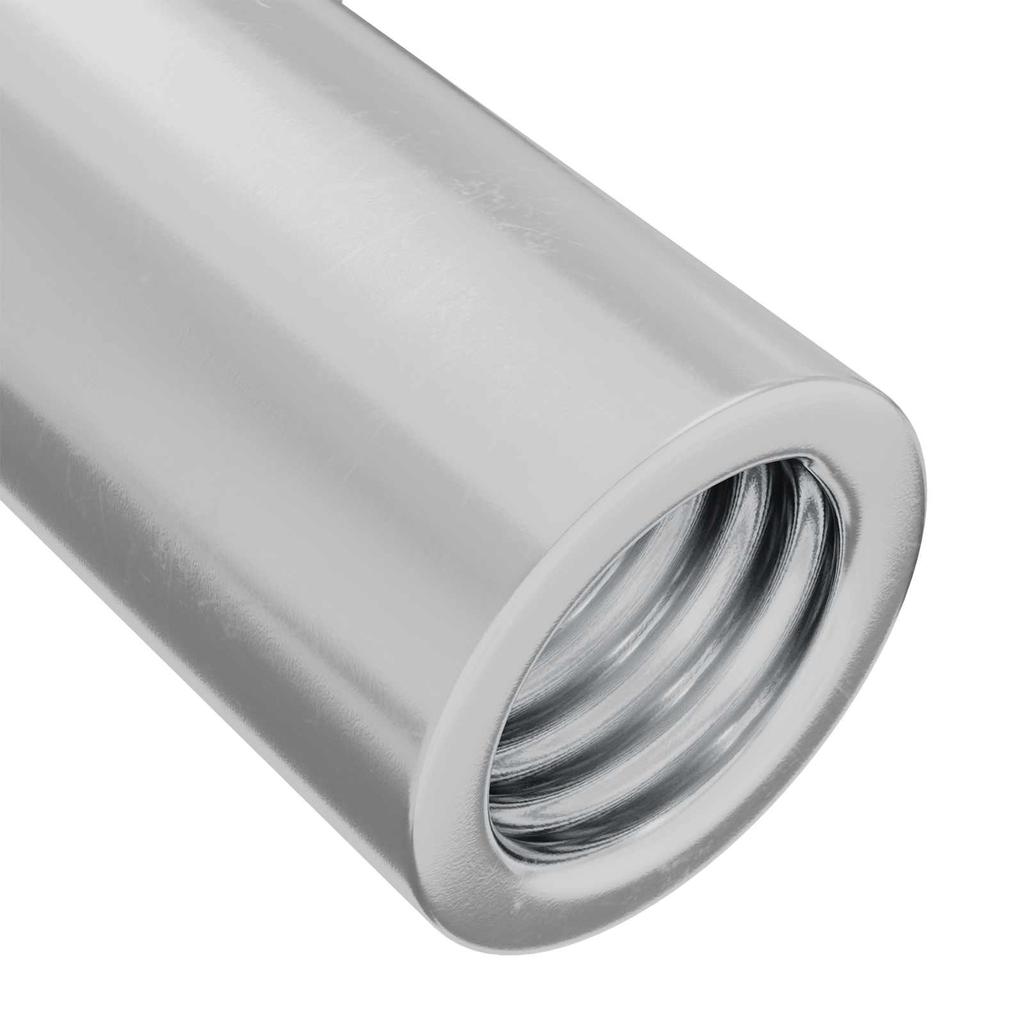 Lock Nut 12 Pcs Silver M6 X 15 Mm Steel