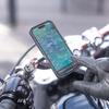 SP CONNECT Moto Mount 3D 1/5 Chrome Finish SPC+ | Motorcycle Phone Holder | 52878 Silver