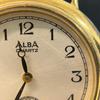 Used ALBA quartz watch gold black