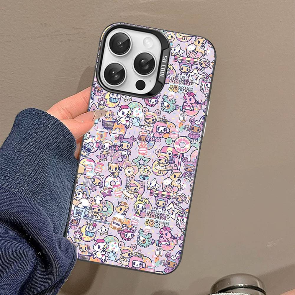 Japan Cute T-Tokidoki Phone Case For IPhone 16 15 14 13 12 11 Pro Max 17 Plus Colorful Cover