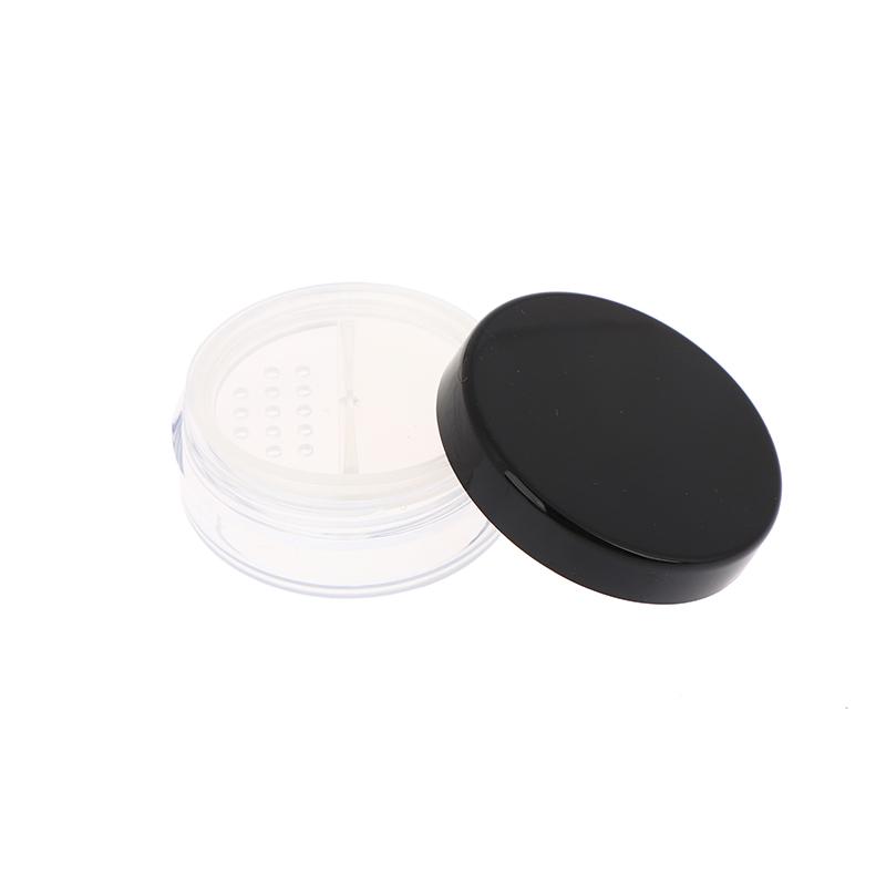 Empty 5/10/20/30g Loose Powder Jar With Rotating Sifter Container Jar Plastic Cosmetic Makeup Powder Filling Can Pot Lid Twist