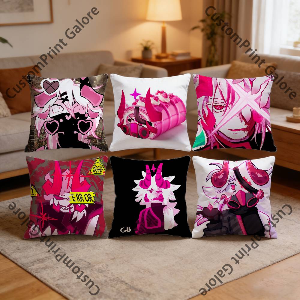 SSubspace HD Print Square Pillow Cover Polyester Lightweight Customizable for Home Office Sofa Decor