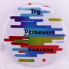 Perseverance Success Pin Tinplate Brooch