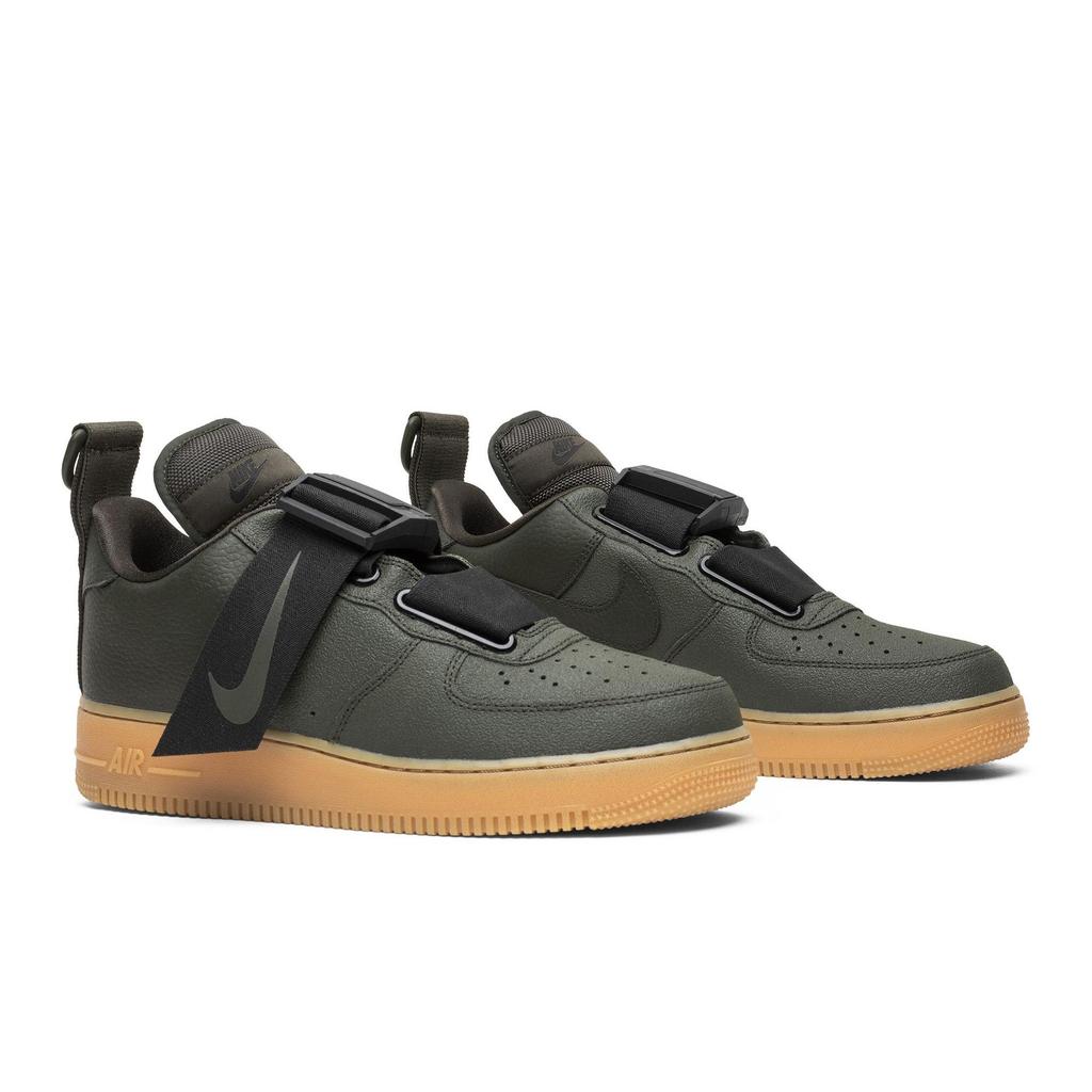 Nike Air Force 1 Low Utility 'Sequoia' (Unisex) Sequoia / Black-Gum-Medium Brown Skateboard Shoes AO1531 300