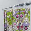 Duschvorhang mit Cartoon-Muster, Kinderzimmerdekoration, bunter Tierdruck, wasserdichter Badezimmervorhang.