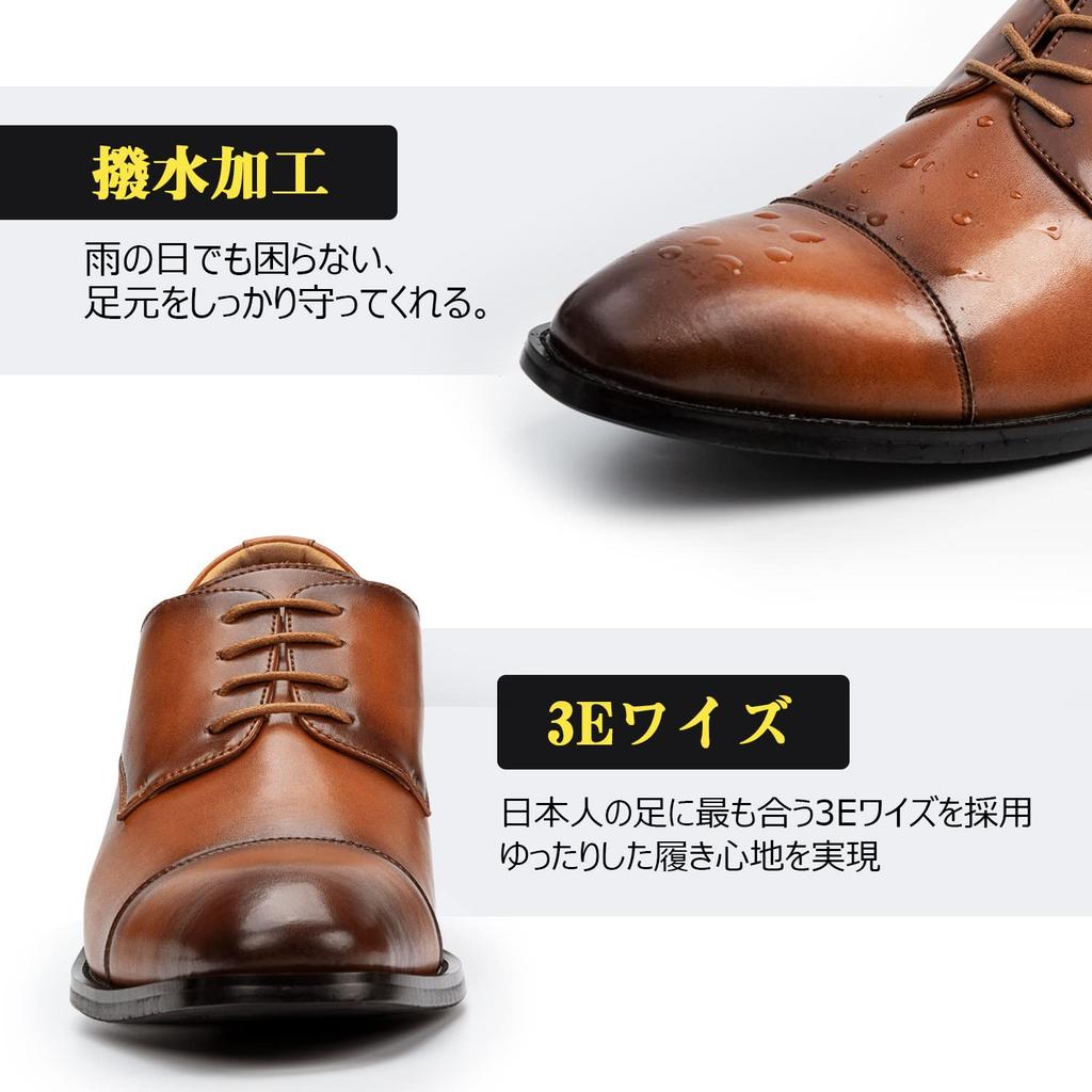 Business Leder Premium Leicht zu [VARNIC] Schuhe, Herren Sneakers, Schuhe, Herrenschuhe, Atmungsaktiv, Wasserdicht, Leder, Walking, Walk, Anti-Rutsch (Braun,