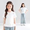 Mucmukn Girls' Bowknot Print Lace Trim T-Shirt