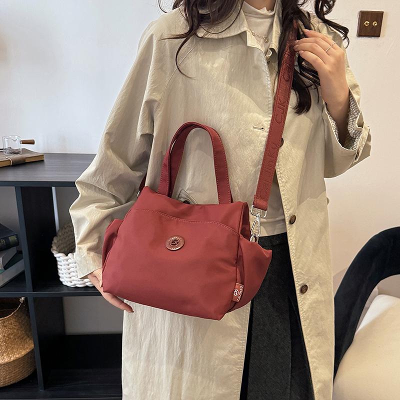 Women's Solid Color Handbag Shoulder Crossbody Bag