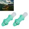 2PCS Underwater Fishing Light Fiber Optic LED Deep Drop Fishing Light Flashing Attractants Fish Lamp Tools Green Light
